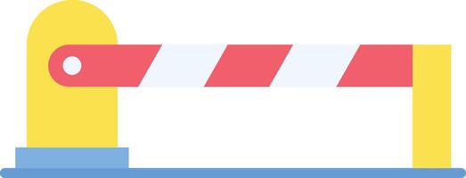 Parking Barrier icon image. Suitable for mobile apps, web apps and print media. vector