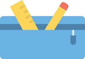 Pencil Case icon image. Suitable for mobile apps, web apps and print media. vector