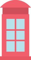 Phone Booth icon image. Suitable for mobile apps, web apps and print media. vector