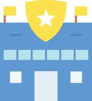 Police Station icon image. Suitable for mobile apps, web apps and print media. vector