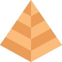 Pyramid icon image. Suitable for mobile apps, web apps and print media. vector