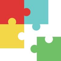 Puzzle icon image. Suitable for mobile apps, web apps and print media. vector
