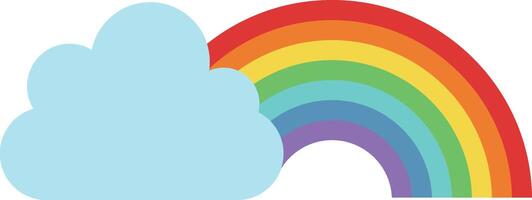 Rainbow icon image. Suitable for mobile apps, web apps and print media. vector
