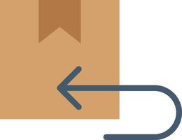Return icon image. Suitable for mobile apps, web apps and print media. vector