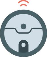 Robot Vaccum icon image. Suitable for mobile apps, web apps and print media. vector