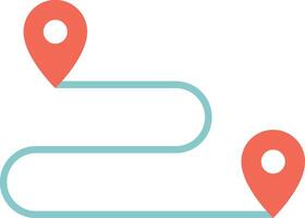 Route icon image. Suitable for mobile apps, web apps and print media. vector