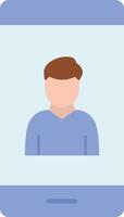 Smart Contact icon image. Suitable for mobile apps, web apps and print media. vector
