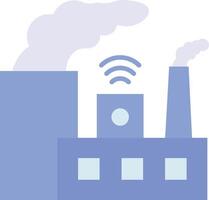 Smart Factory icon image. Suitable for mobile apps, web apps and print media. vector