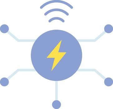 inteligente energía icono imagen. adecuado para móvil aplicaciones, web aplicaciones y impresión medios de comunicación. vector