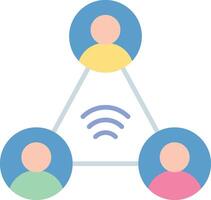 Social Hub icon image. Suitable for mobile apps, web apps and print media. vector