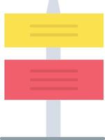 Street Sign icon image. Suitable for mobile apps, web apps and print media. vector