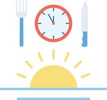 Sunset icon image. Suitable for mobile apps, web apps and print media. vector