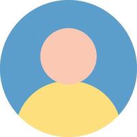 User icon image. Suitable for mobile apps, web apps and print media. vector
