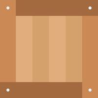 Wooden Box icon image. Suitable for mobile apps, web apps and print media. vector