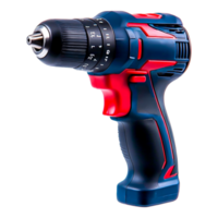 Electric drill with bold red and black design png
