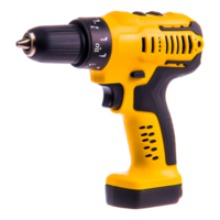 Yellow Cordless Electric Drill for Home Improvement Tasks png