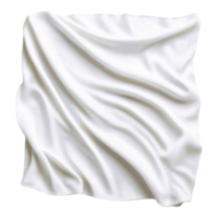 Elegant White Fabric Texture with Soft Draping and Creases png