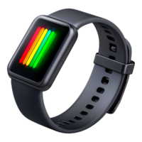 Sleek Smartwatch with Colorful Display and Modern Design Features png