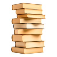 Stack of Colorful Books Displaying Knowledge png