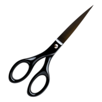 Black Scissors on a Plain Crafting or Office Use png