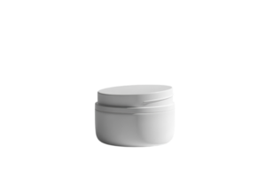 Moisturizing cream in a minimalist container designed for skincare routine png
