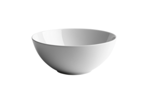 Simple white bowl on a plain background highlighting minimalist design and functionality png
