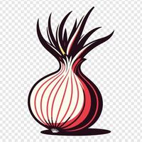An onion on a transparent background vector