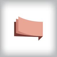 unique folding page, different talk page icon design. Corporate company, web, and identity sign. vector