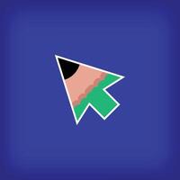 unique pen cursor sign, different technology icon design. Corporate company, web, and identity sign. vector