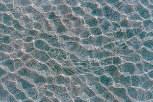 refelction an ripples on the water in the pool, color background photo