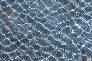refelction an ripples on the water in the pool, color background photo