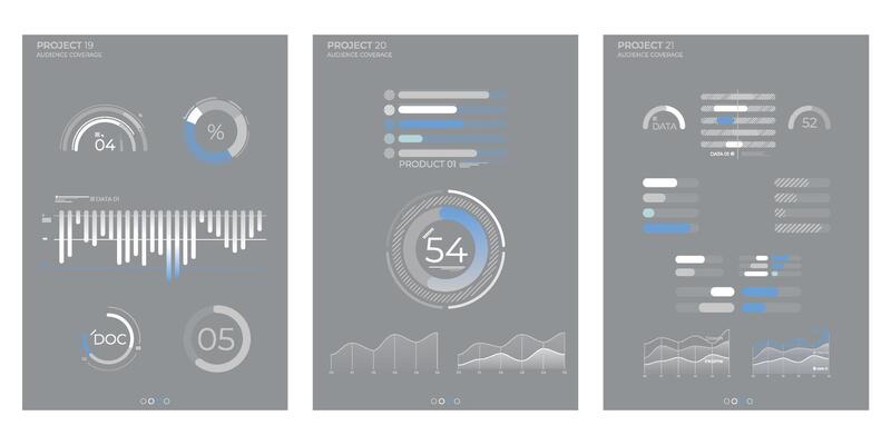 Business charts. Abstract elements business illustration.