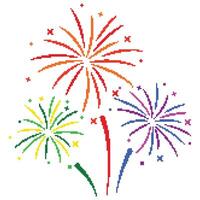 Illustration of fireworks, firework, multicoloured, multicoloured fireworks effect, fireworks light, celebration, new year, image for download vector