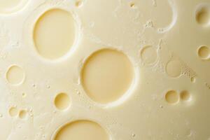 Abstract Pattern of Bubbles and Circles in a Creamy Liquid photo
