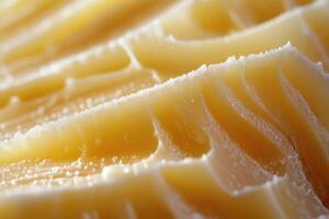 Close-up Texture of a Yellow, Crystalline Substance photo