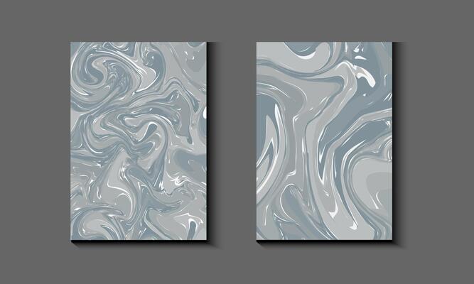 Liquid dynamic gradient Color waves geometric background .Fluid marble texture set and fluid acrylic painting on canvas.