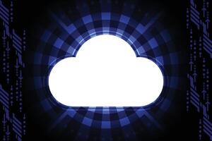 Data technology network futuristic background vector