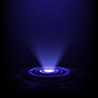 Glowing abstract blue background with dynamic light rays and textures, creating a sense of motion and space vector