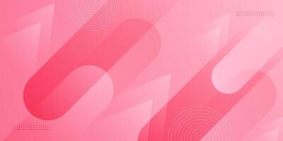 Abstract bright pink gradient illustration background with 3d look rectangle simple pattern. Dynamic design and luxury. vector