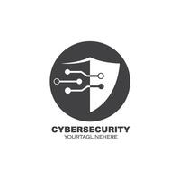 cyber security shield icon illustration design vector