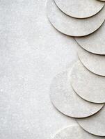 abstract textured background with overlapping circular shapes photo