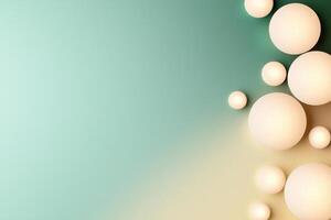 abstract background with soft lighting and white spheres photo