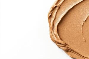 Smooth peanut butter texture photo