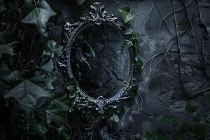 Mysterious Reflection in Ornate Frame photo