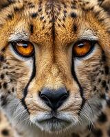 Intense Gaze of a Majestic Cheetah photo