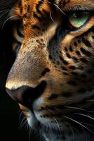 Close up Portrait of a Majestic Leopard photo