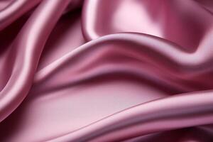 Elegant Pink Satin Fabric Texture photo