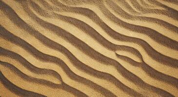 Abstract sand dune patterns from above photo