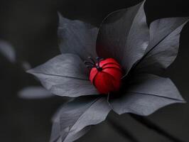 Elegant Paper Crafted Flower on a Dark Background photo
