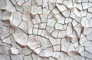 Close up of cracked marble texture photo